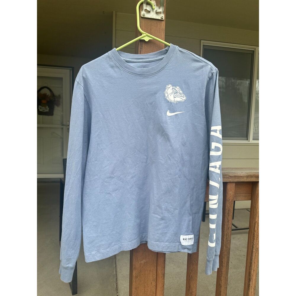 Nike Campus Collection Gonzaga Bulldogs Sleeve Graphic Long Sleeve Shirt Size S